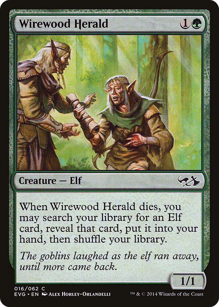 Wirewood Herald (DD3-016) - Duel Decks Anthology: Elves vs. Goblins
