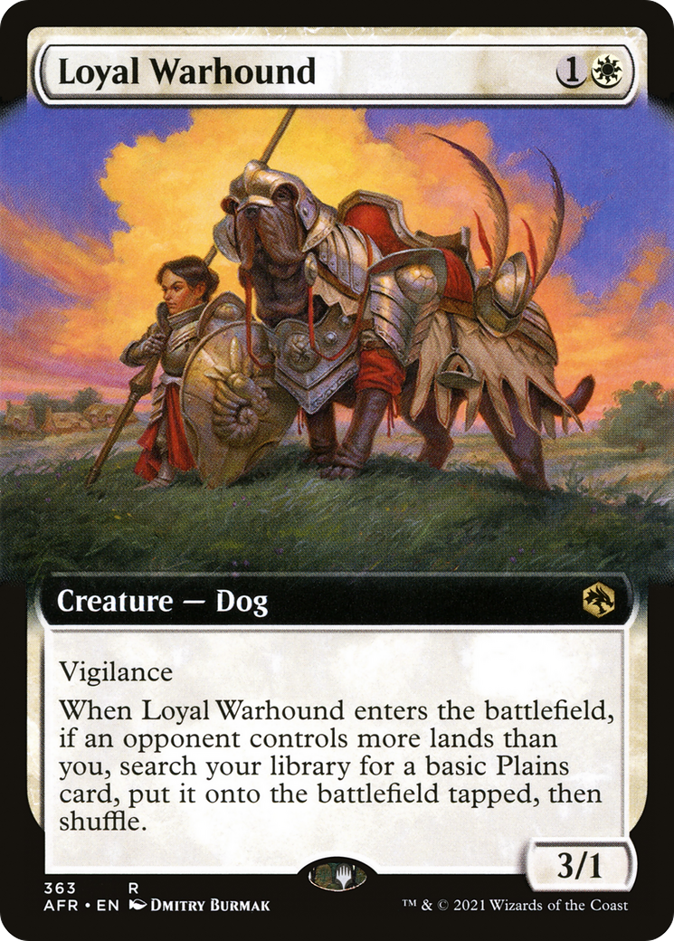 Loyal Warhound (AFR-363) - Adventures in the Forgotten Realms: (Extended Art) Foil