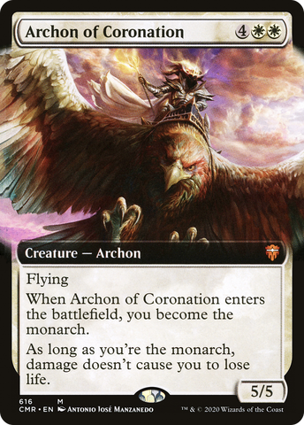 Archon of Coronation (CMR-616) - Commander Legends: (Extended Art) Foil