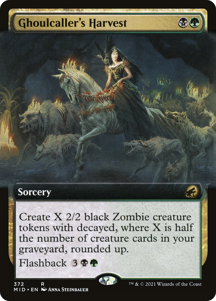 Ghoulcaller's Harvest (MID-372) - Innistrad: Midnight Hunt: (Extended Art)