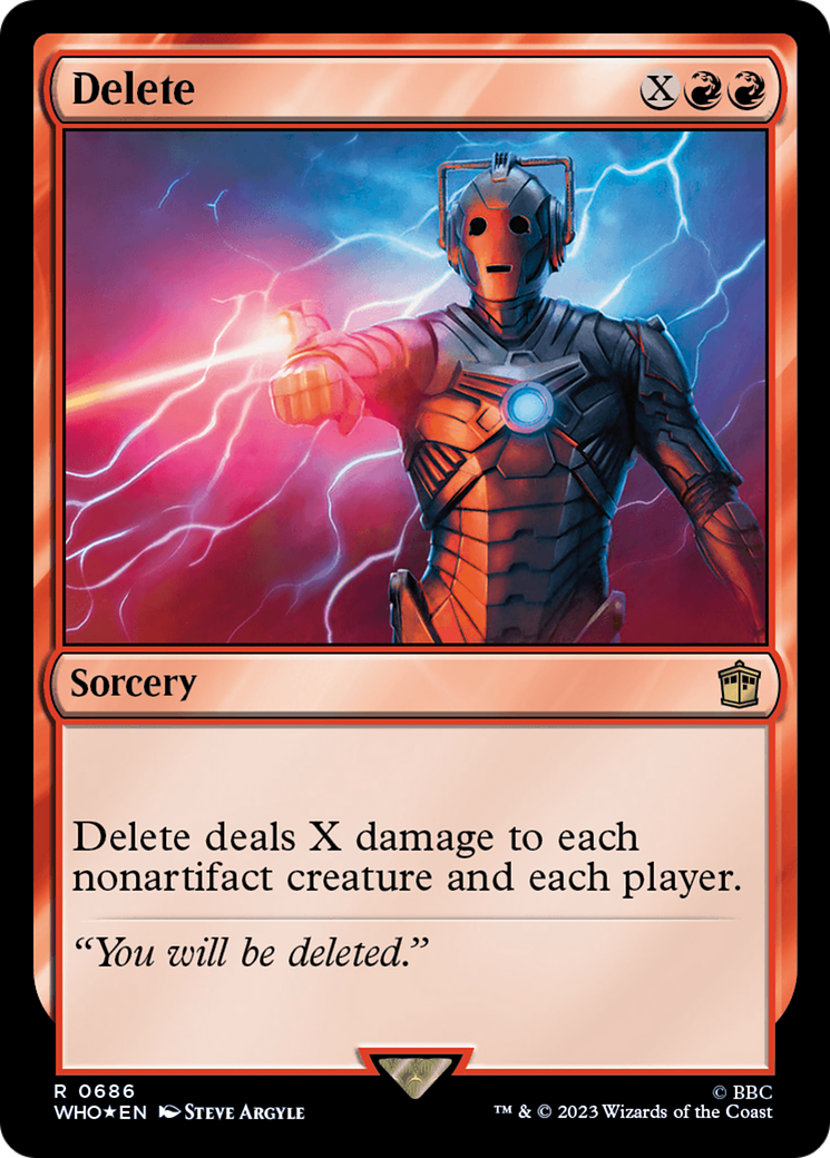 Delete (WHO-686) - Doctor Who Foil