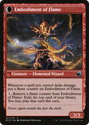 Flame Channeler // Embodiment of Flame (MID-141) - Innistrad: Midnight Hunt: (Double Faced Transform) Foil