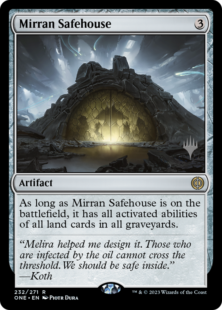 Mirran Safehouse (PPONE-232P) - Phyrexia: All Will Be One Promos