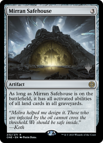 Mirran Safehouse (PPONE-232P) - Phyrexia: All Will Be One Promos Foil