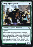 Sharp-Eyed Rookie (PRE-176) - Murders at Karlov Manor Promos Foil