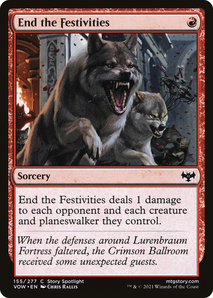 End the Festivities (VOW-155) - Innistrad: Crimson Vow Foil