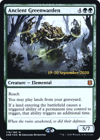Ancient Greenwarden (PRE-178S) - Zendikar Rising Promos Foil
