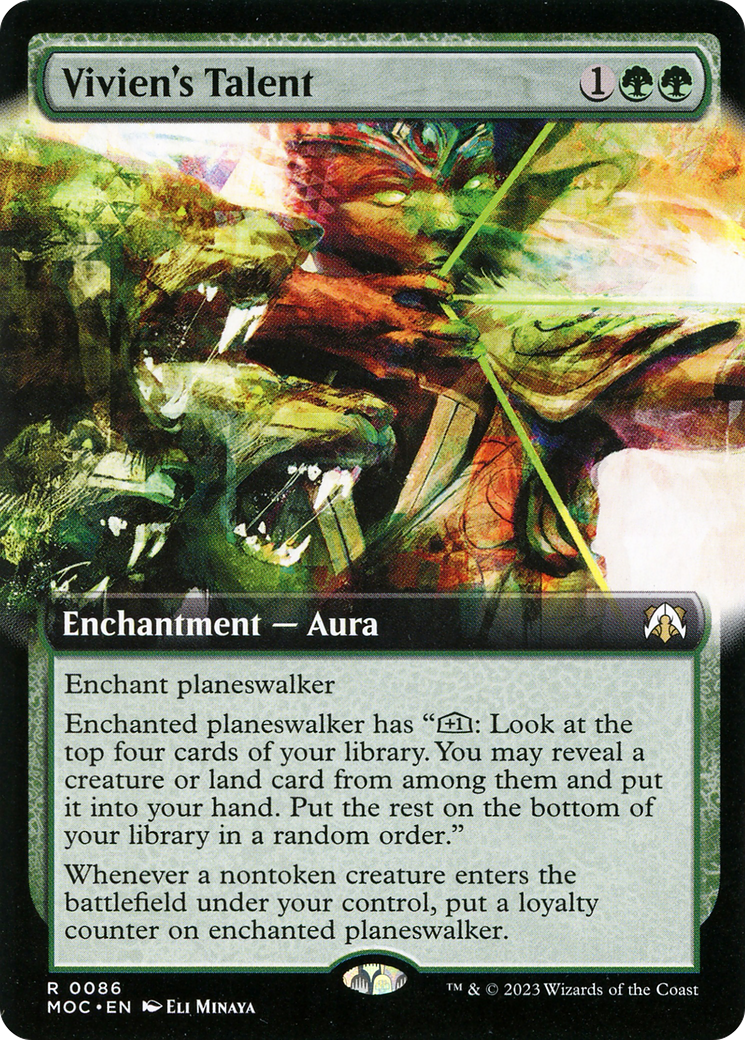 Vivien's Talent (MOC-086) - March of the Machine Commander: (Extended Art) Foil