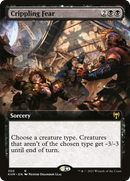 Crippling Fear (KHM-350) - Kaldheim: (Extended Art) Foil