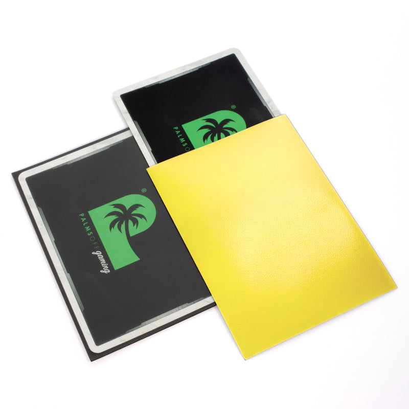 Palms Off Gaming Blackout Deck Sleeves Yellow - Standard Size