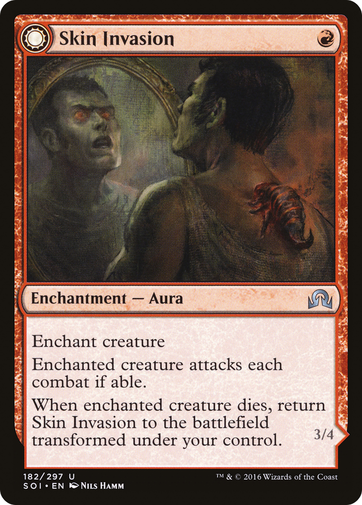 Skin Invasion // Skin Shedder (SOI-182) - Shadows over Innistrad: (Double Faced Transform) Foil
