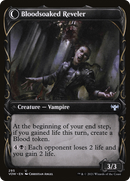 Restless Bloodseeker // Bloodsoaked Reveler (VOW-295) - Innistrad: Crimson Vow: (Showcase, Double Faced Transform) Foil