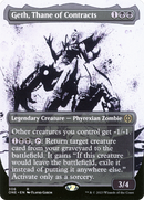 Geth, Thane of Contracts (ONE-306) - Phyrexia: All Will Be One: (Showcase) (Borderless) Foil