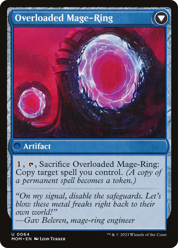 Invasion of Vryn // Overloaded Mage-Ring (MOM-064) - March of the Machine Foil