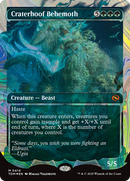 Craterhoof Behemoth (TDM-414) - Tarkir: Dragonstorm: (Showcase) (Borderless) Foil