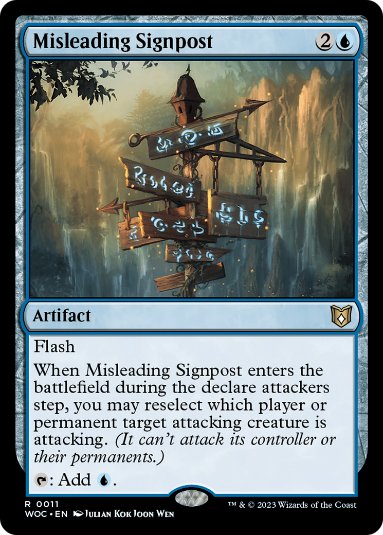 Misleading Signpost (WOC-011) - Wilds of Eldraine Commander
