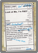 Look at Me, I'm R&D (UNH-017) - Unhinged