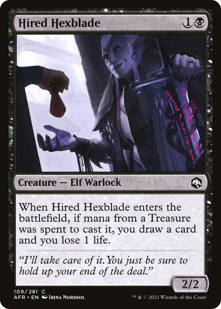 Hired Hexblade (AFR-109) - Adventures in the Forgotten Realms Foil