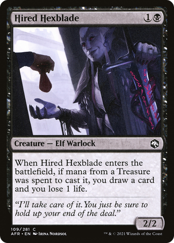 Hired Hexblade (AFR-109) - Adventures in the Forgotten Realms Foil