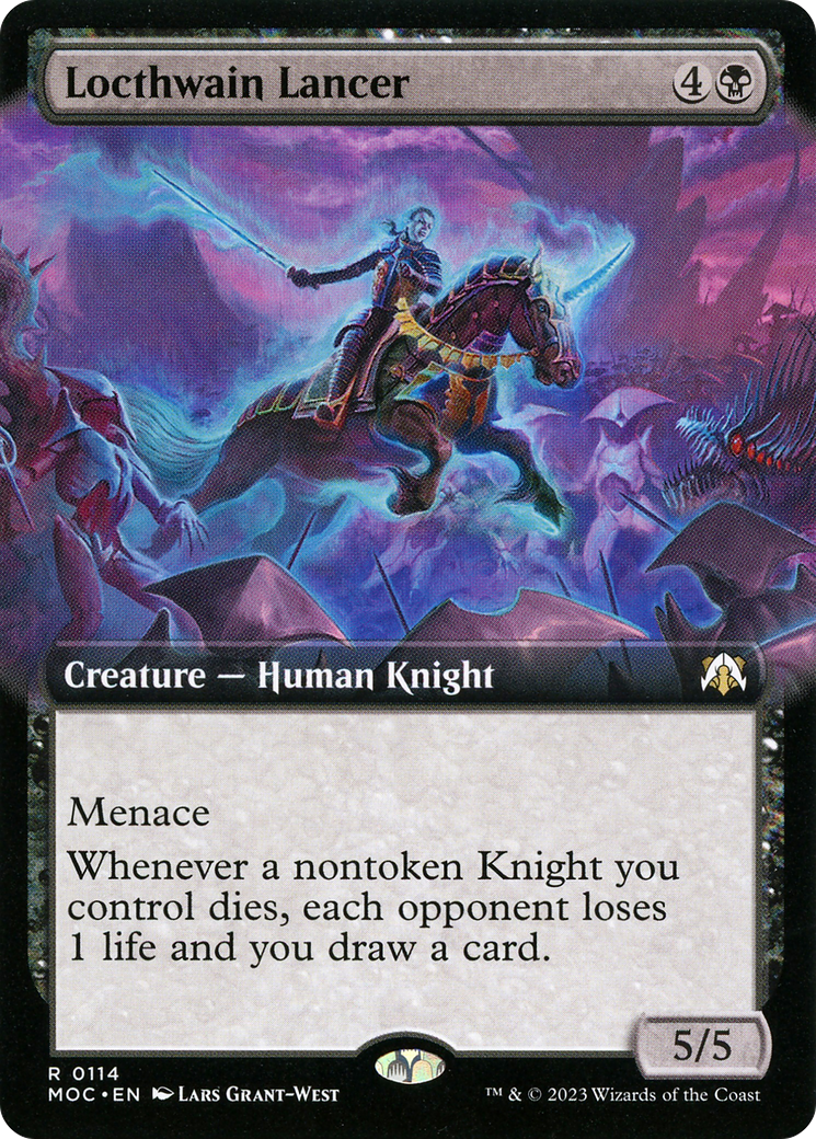Locthwain Lancer (MOC-114) - March of the Machine Commander: (Extended Art) Foil