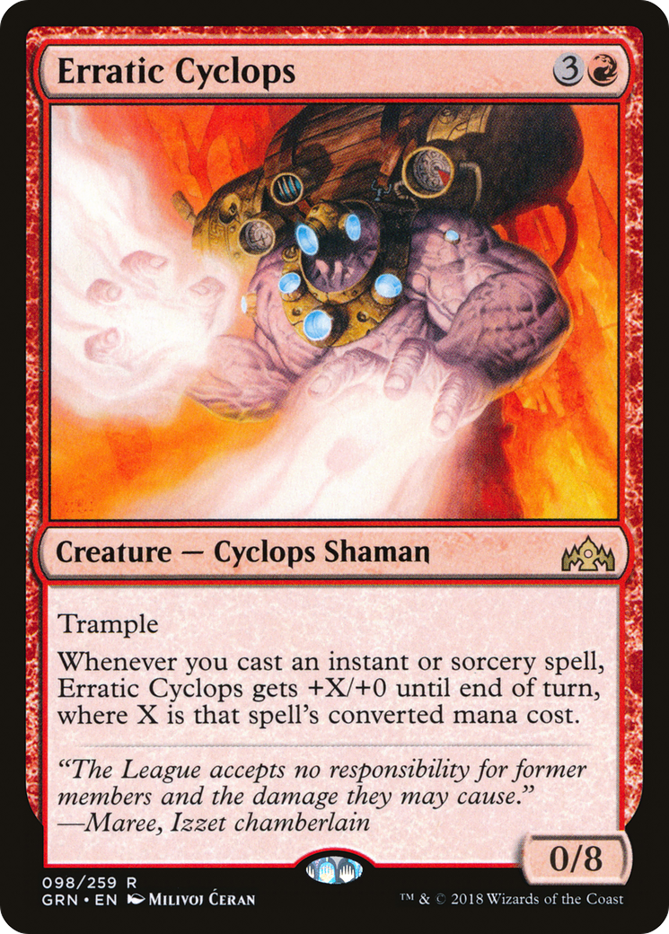 Erratic Cyclops (GRN-098) - Guilds of Ravnica