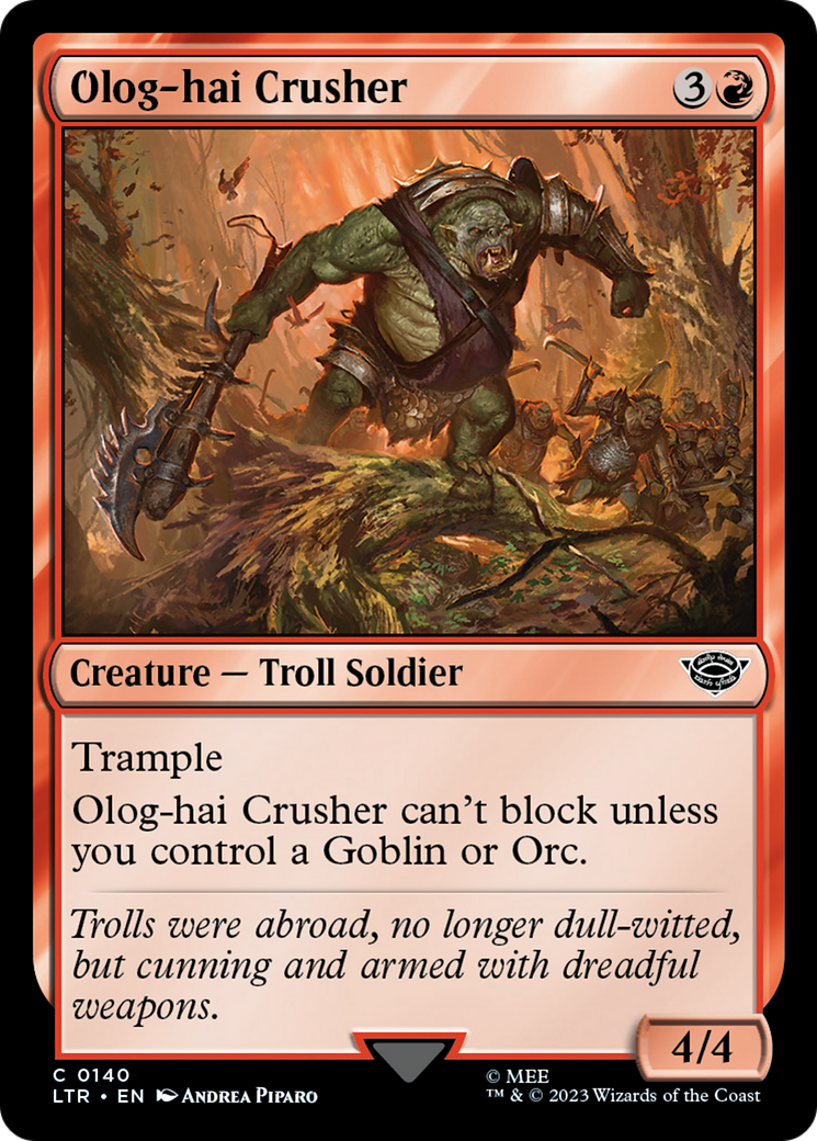 Olog-hai Crusher (LTR-140) - The Lord of the Rings: Tales of Middle-earth Foil