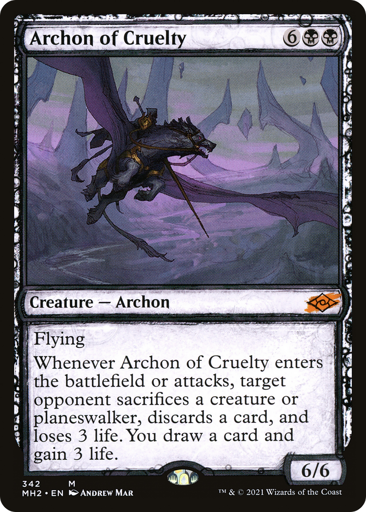 Archon of Cruelty (MH2-342) - Modern Horizons 2: (Showcase)