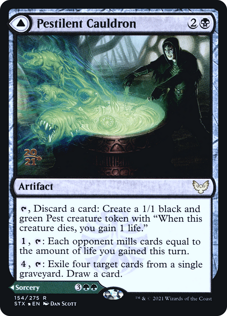 Pestilent Cauldron // Restorative Burst (PRE-154) - Strixhaven: School of Mages Promos Foil