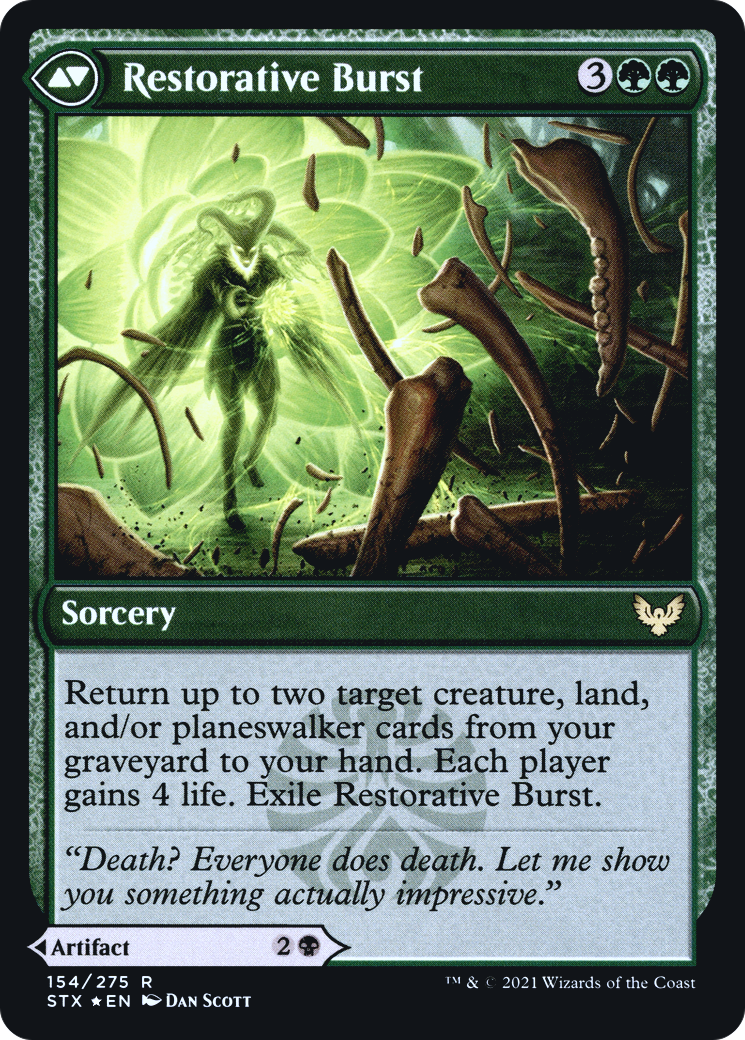 Pestilent Cauldron // Restorative Burst (PRE-154) - Strixhaven: School of Mages Promos Foil