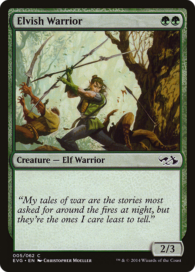 Elvish Warrior (DD3-005) - Duel Decks Anthology: Elves vs. Goblins