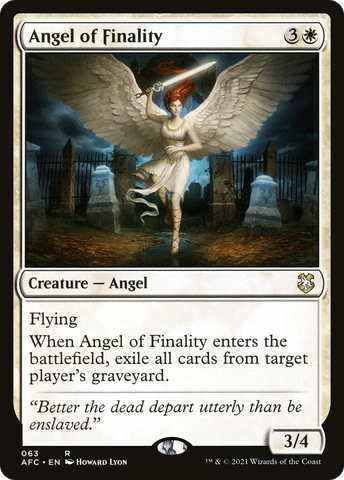 Angel of Finality (AFC-063) - Forgotten Realms Commander