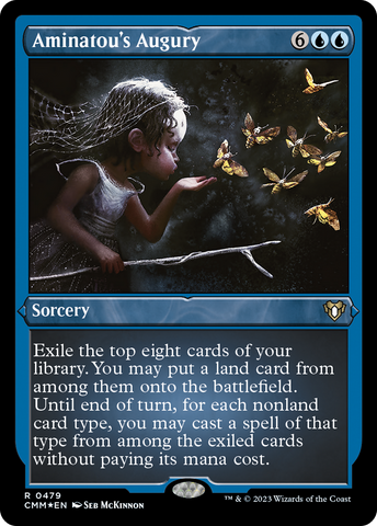 Aminatou's Augury (CMM-479) - Commander Masters Etched Foil