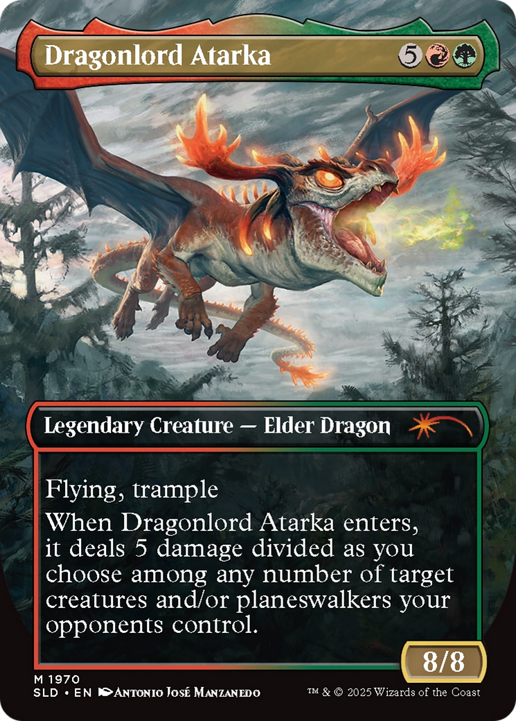 Dragonlord Atarka // Dragonlord Atarka (SLD-1970) - Secret Lair Drop (Borderless)