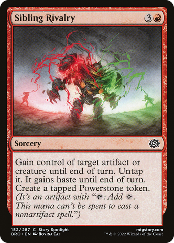Sibling Rivalry (BRO-152) - The Brothers' War Foil