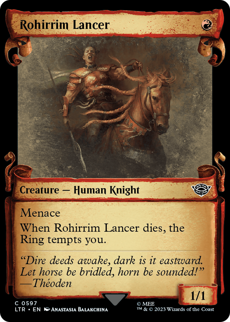 Rohirrim Lancer (LTR-597) - The Lord of the Rings: Tales of Middle-earth: (Showcase)