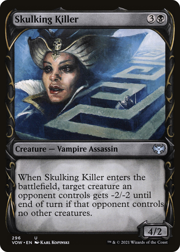 Skulking Killer (VOW-296) - Innistrad: Crimson Vow: (Showcase) Foil