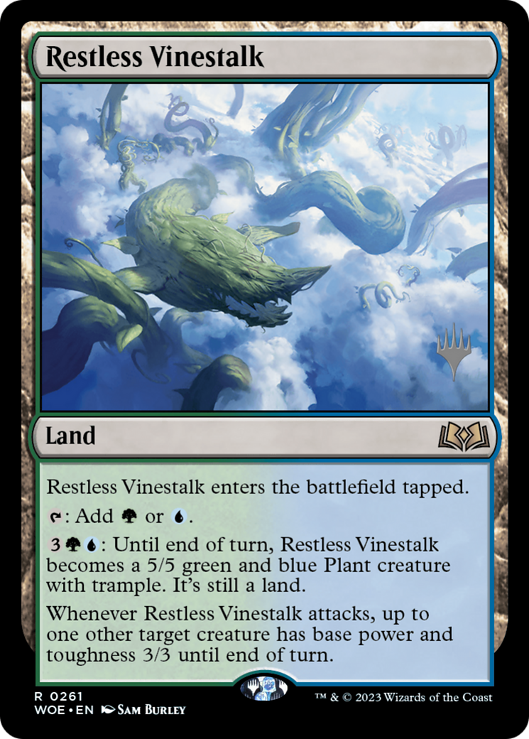 Restless Vinestalk (PPWOE-261P) - Wilds of Eldraine Promos Foil