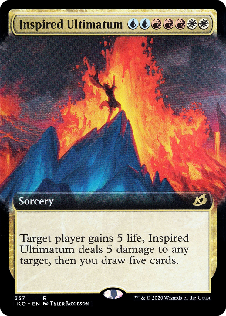 Inspired Ultimatum (IKO-337) - Ikoria: Lair of Behemoths: (Extended Art) Foil