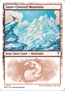 Snow-Covered Mountain (White Border) (MB2-119) - Mystery Booster 2: (snow)