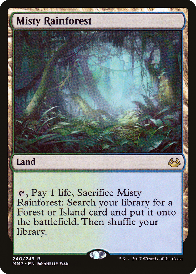 Misty Rainforest (MM3-240) - Modern Masters 2017