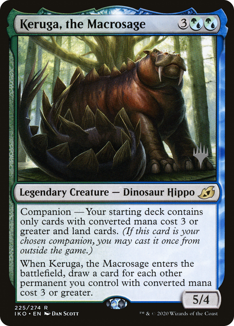 Keruga, the Macrosage (PPIKO-225P) - Ikoria: Lair of Behemoths Promos: (companion)