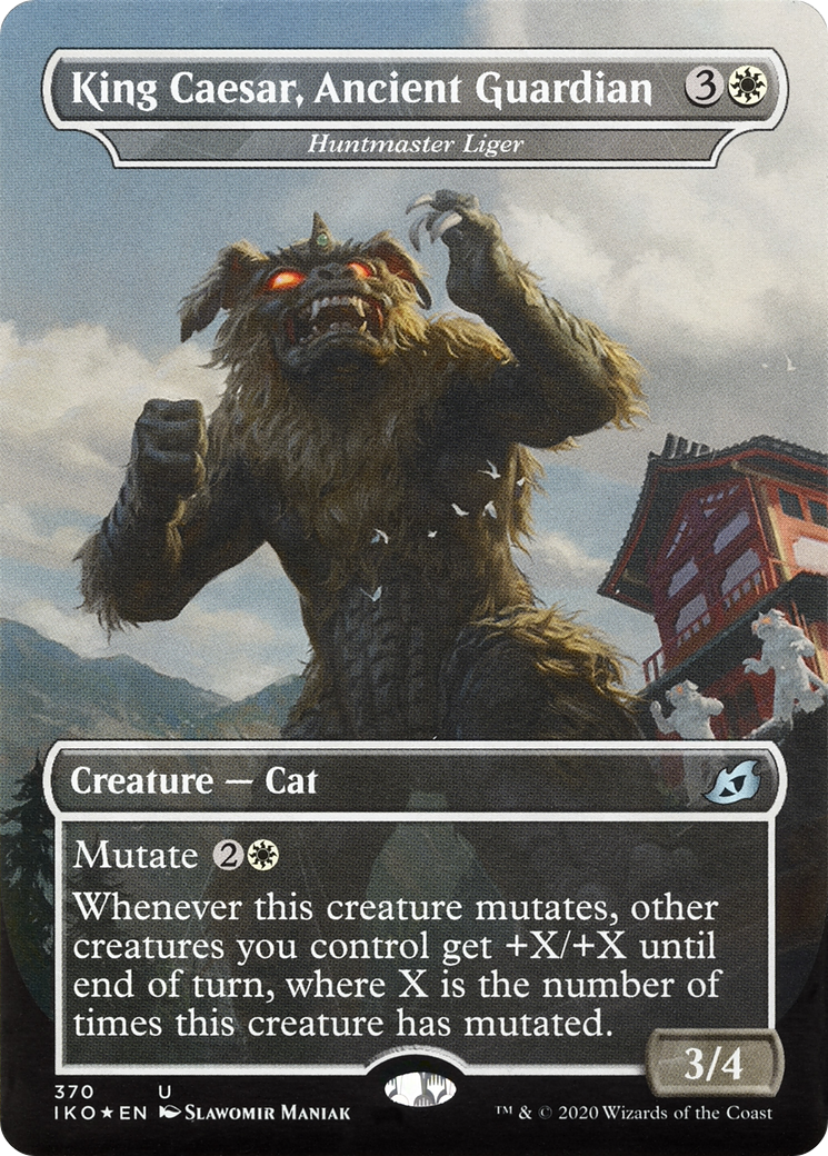 Huntmaster Liger (IKO-370) - Ikoria: Lair of Behemoths / King Caesar, Ancient Guardian (Borderless)