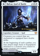 Halvar, God of Battle // Sword of the Realms (PRE-015) - Kaldheim Promos Foil