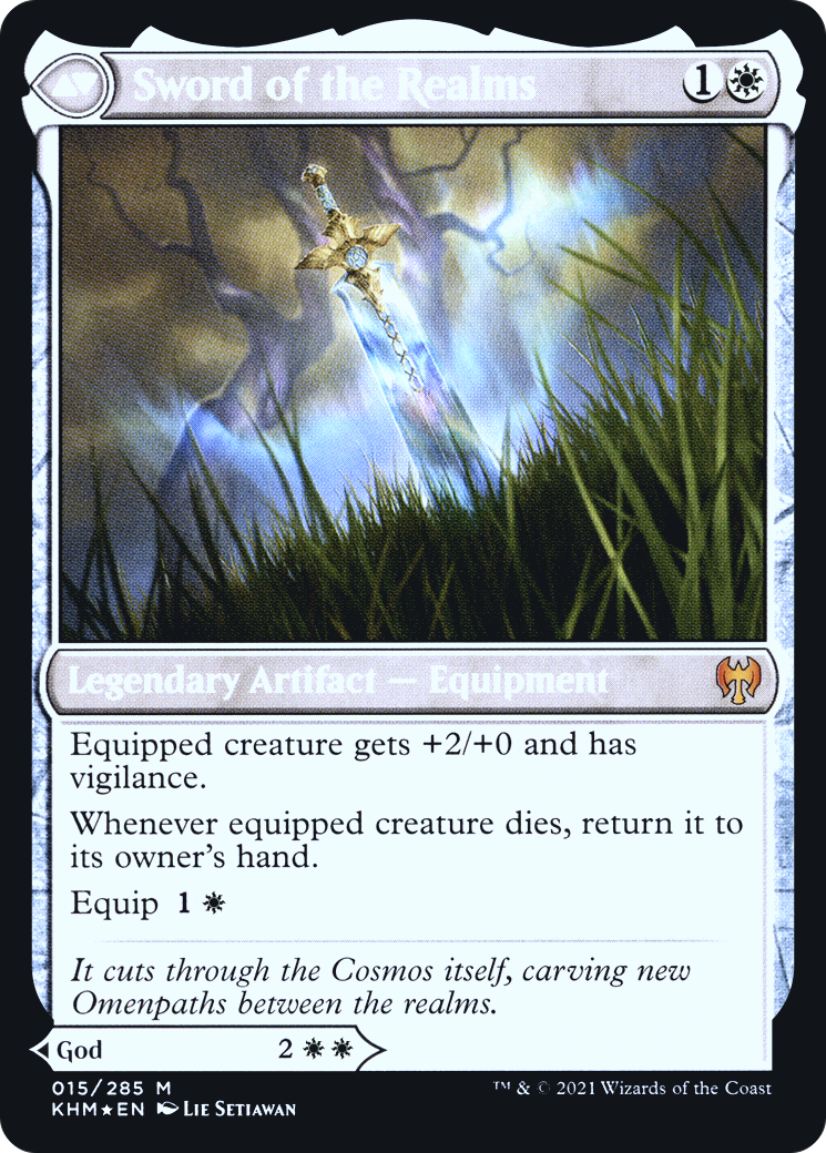Halvar, God of Battle // Sword of the Realms (PRE-015) - Kaldheim Promos Foil