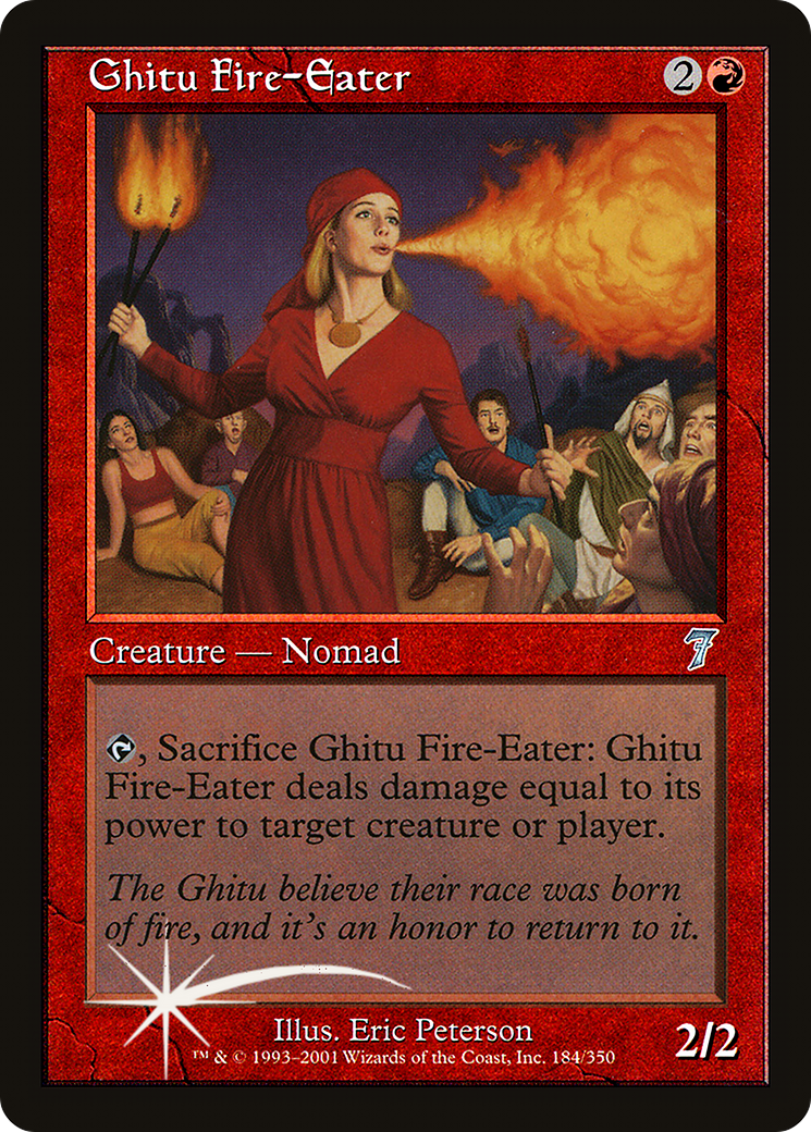 Ghitu Fire-Eater (7ED-184★) - Seventh Edition Foil