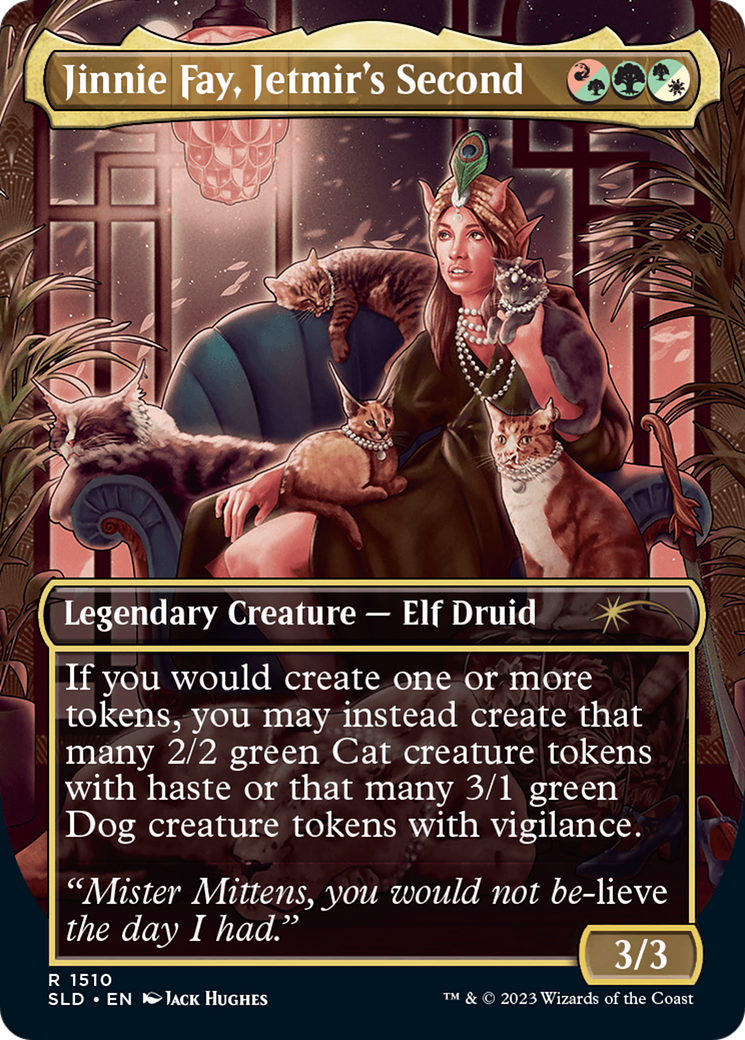 Jinnie Fay, Jetmir's Second // Jinnie Fay, Jetmir's Second (SLD-1510) - Secret Lair Drop (Borderless) Foil