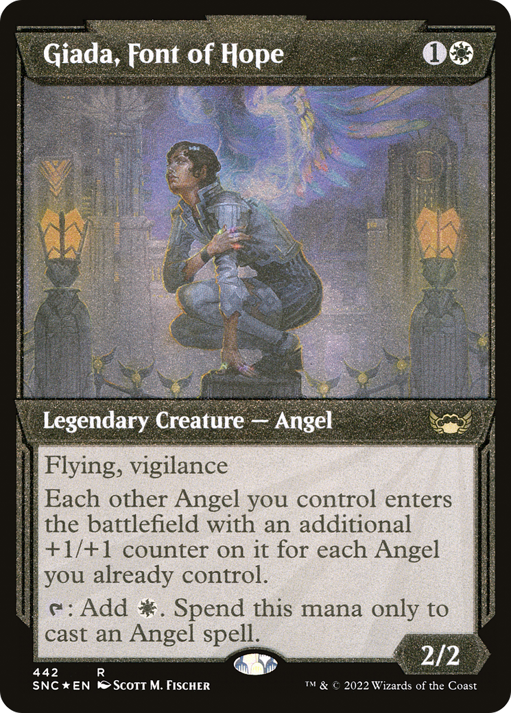 Giada, Font of Hope (SNC-442) - Streets of New Capenna: (Showcase) Etched Foil