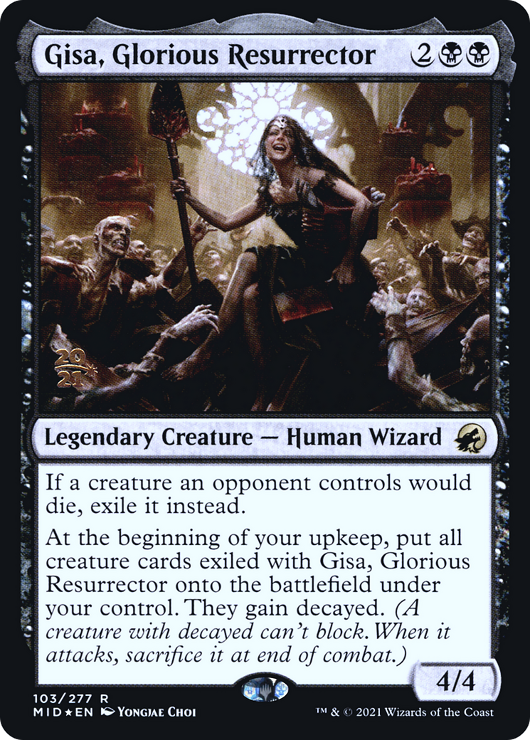 Gisa, Glorious Resurrector (PRE-103S) - Innistrad: Midnight Hunt Promos Foil
