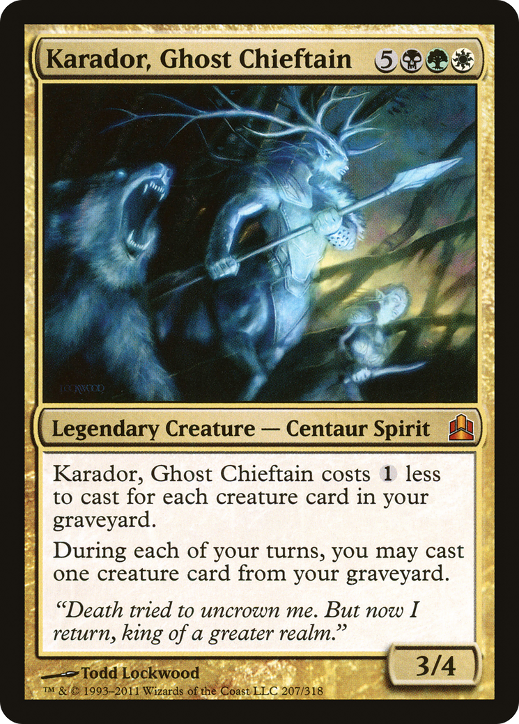 Karador, Ghost Chieftain (CMD-207) - Commander 2011