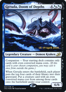 Gyruda, Doom of Depths (PRE-221) - Ikoria: Lair of Behemoths Promos: (companion) Foil
